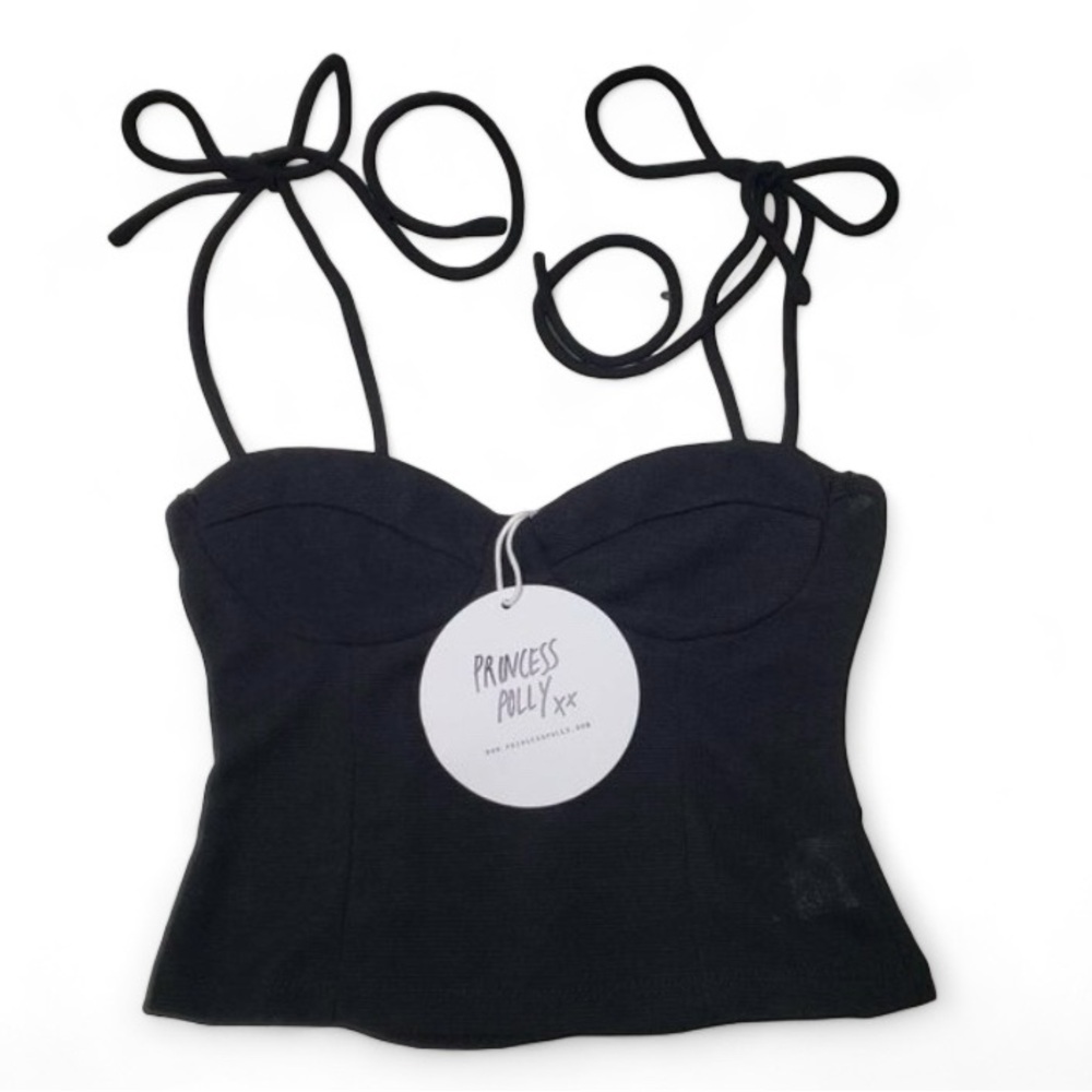 NWT Princess Polly Mathea Tank Top Women's Spaghetti Strap Goth 2